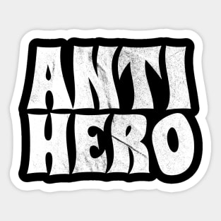 Anti Hero white grunge Sticker